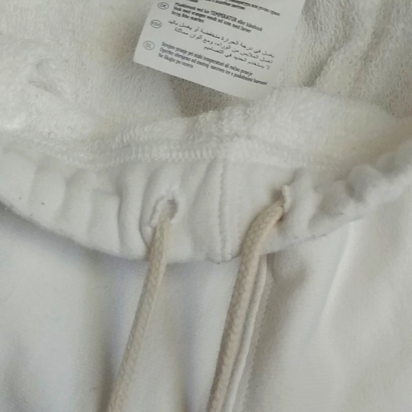CHAMPION Reverse Weave White Warm-up Sweat pants Small - Picture 7 of 10